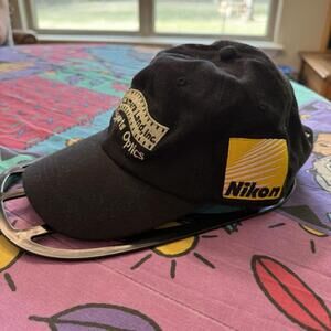 Vintage 90s Nikon Baseball Cap Nikon Optics Lens Camera Store Promo Cap Hat OSFA